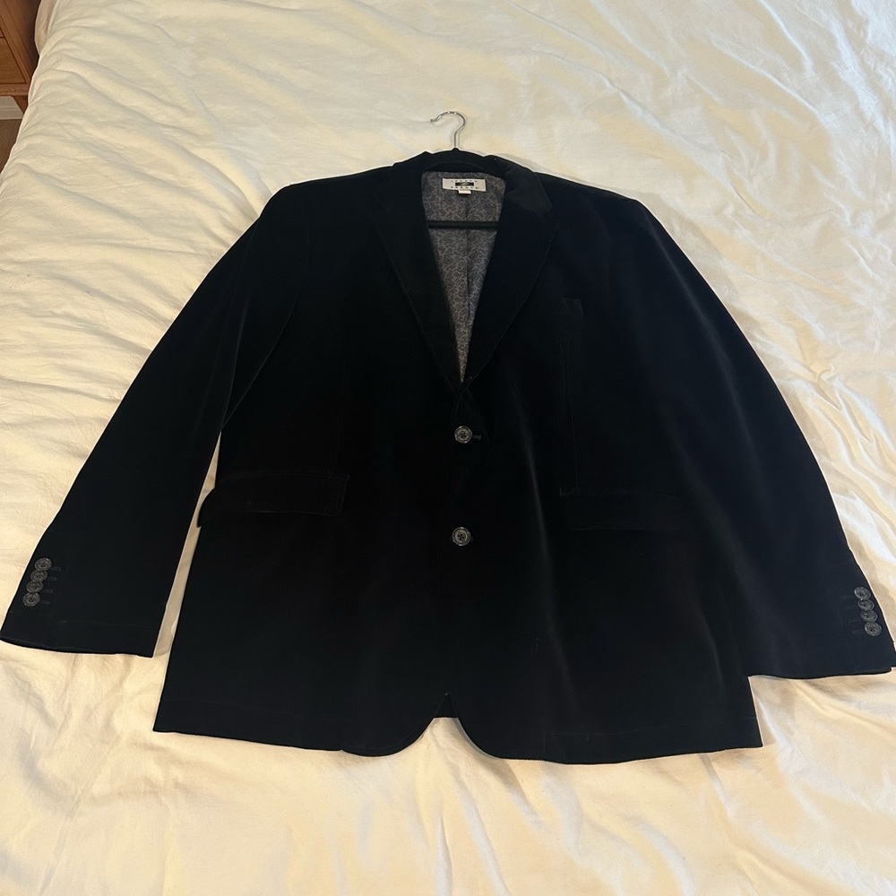 Joseph Abboud Black Velvet Blazer - Mens XL Sport Coat‎